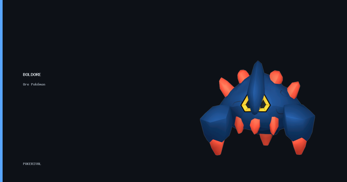 Pokemon Trainer Type Rival Boldore — PokeRival