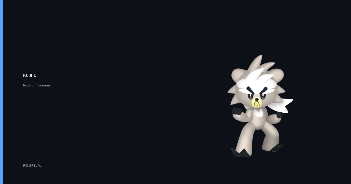 Pokemon Trainer Type Rival Kubfu — PokeRival